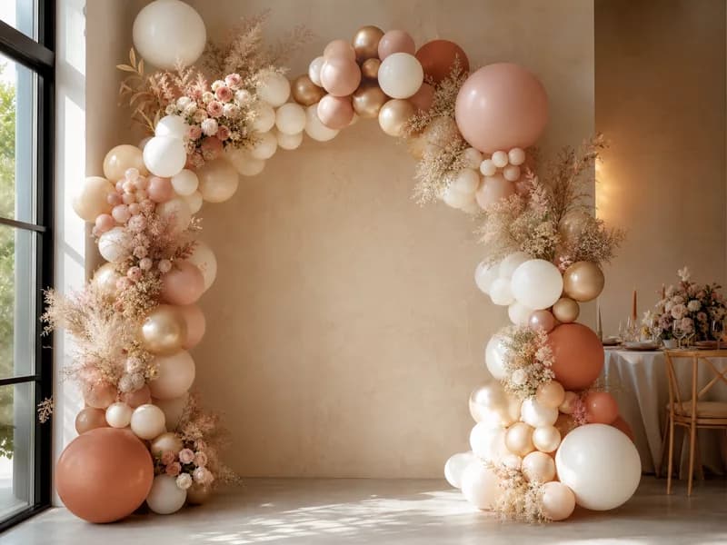 Warm neutral balloon installation